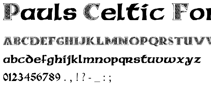Pauls Celtic Font 3 font
